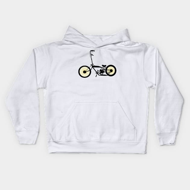 Lowrider Bicycle - All Black Kids Hoodie by ilrokery